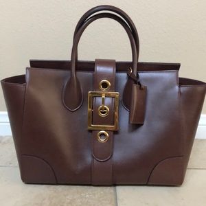 Brown Gucci Leather Tote